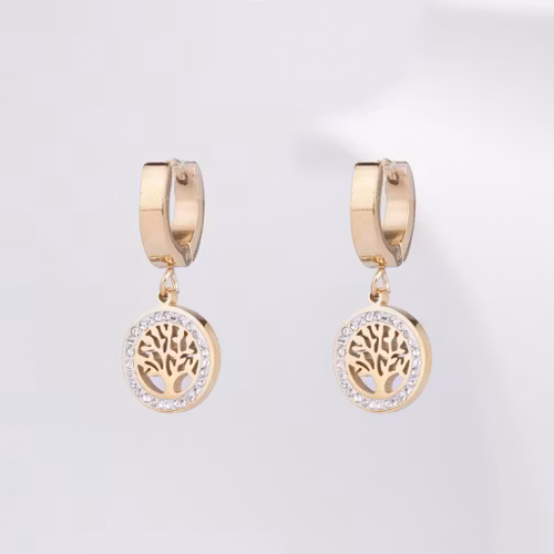 Tree Of Life Minimalist Gold Edition - Örhänge Dam - SWEVALI