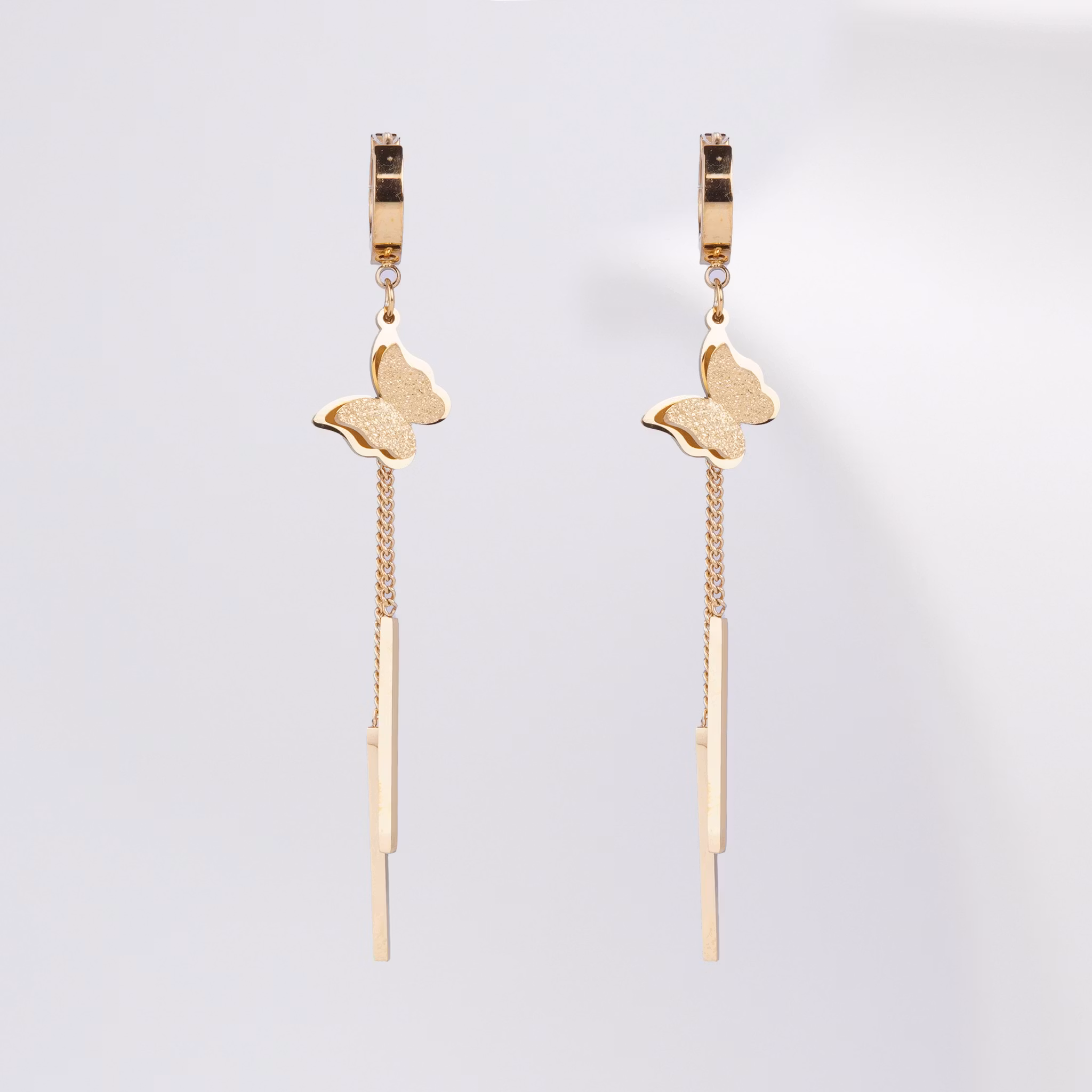 18K Guldpläterad - Butterfly Grace Brace Gold Edition - Örhänge Dam - SWEVALI