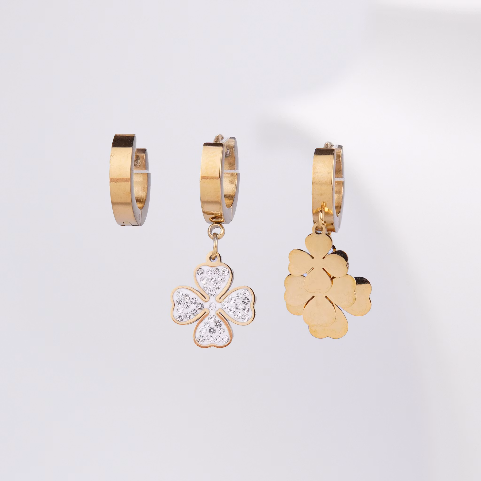 Clover Summer Vibe Gold Edition - Örhänge Dam - SWEVALI