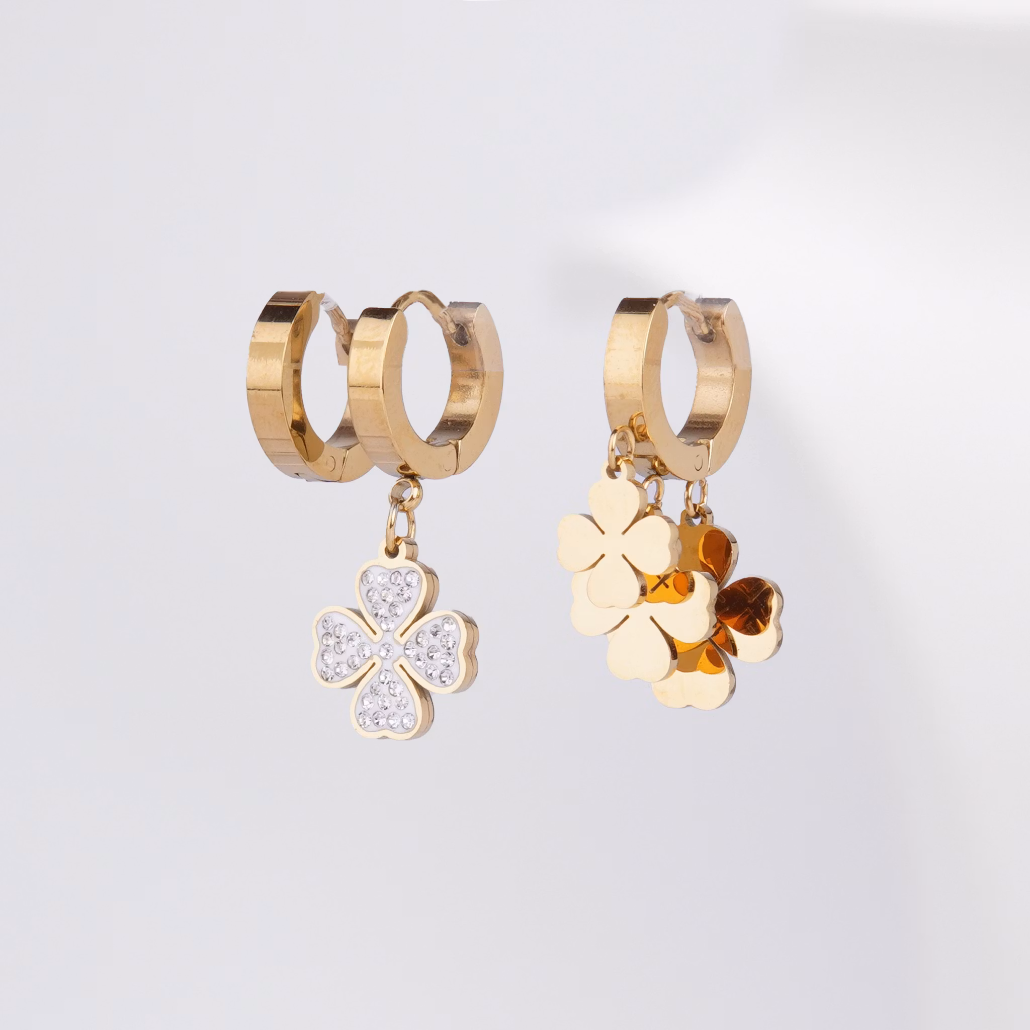 Clover Summer Vibe Gold Edition - Örhänge Dam - SWEVALI