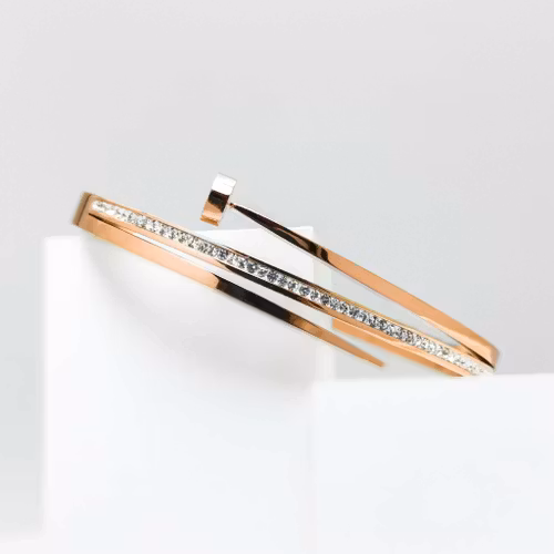 18K Guldpläterad - Naily Rose Gold Premium Edition Armband - SWEVALI