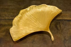 Smyckesfat ginkgoblad i metall
