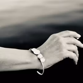 Bubble trouble, silver armband