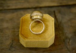 REflute, silverring, mässing, cubik zirkon