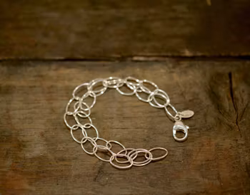 2-radigt silverarmband