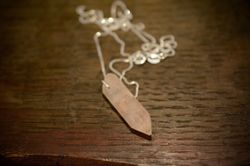 Gul aventurin på silverhalsband
