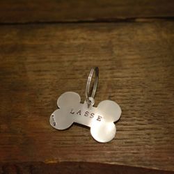 Namnbricka för Hund i silver