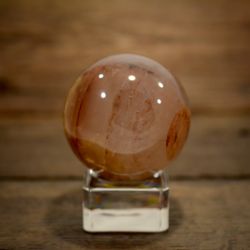 Hematoidkvarts (röd golden healer), 6 cm, klot, 306 gram