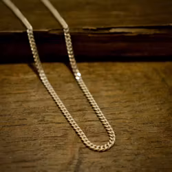 Silverkedja, pansar, 2,5 mm, 60 cm