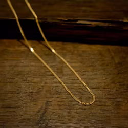 Guldkedja, 18k, pansar, 0.85 mm, 40 cm