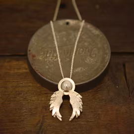 Ängel, silverhalsband inkl kedja