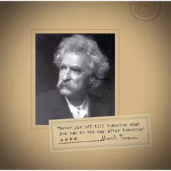 Doftljus, biblioteksljus, Mark Twain