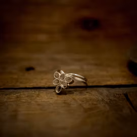 Fleur, silverring
