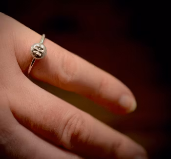 Silverring med 1 stjärntecken