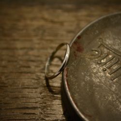 Halvrund, silverring, 2 mm