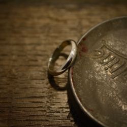Halvrund, silverring, 4 mm