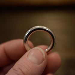 Rund, silverring 4 mm