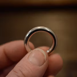 Rund, silverring 4 mm