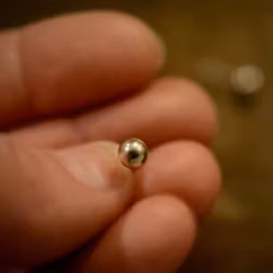 Silverörhängen, kula, 5 mm