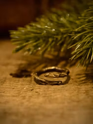 Skogs ring, enkel kvist, oxiderad