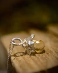 Halsband med citrin