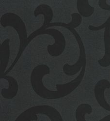 Dekorplast (metervara) - Ornament Svart