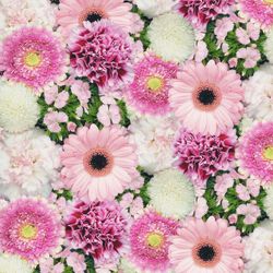 Dekorplast (metervara) - Sommarblommor