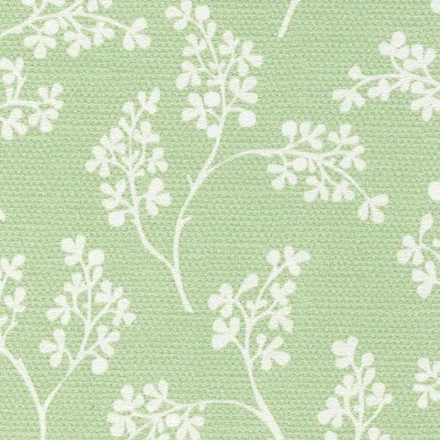 Dekorplast (metervara) - Grön med vita blommor - utgående produkt ...