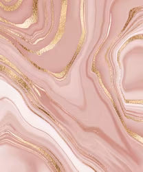 Dekorplast (metervara) - Marmor Rosa & Guld stormönstrat