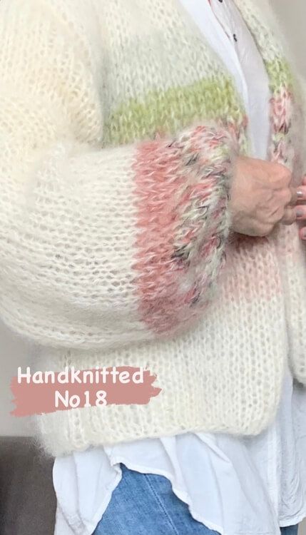 handstickad kofta nr18