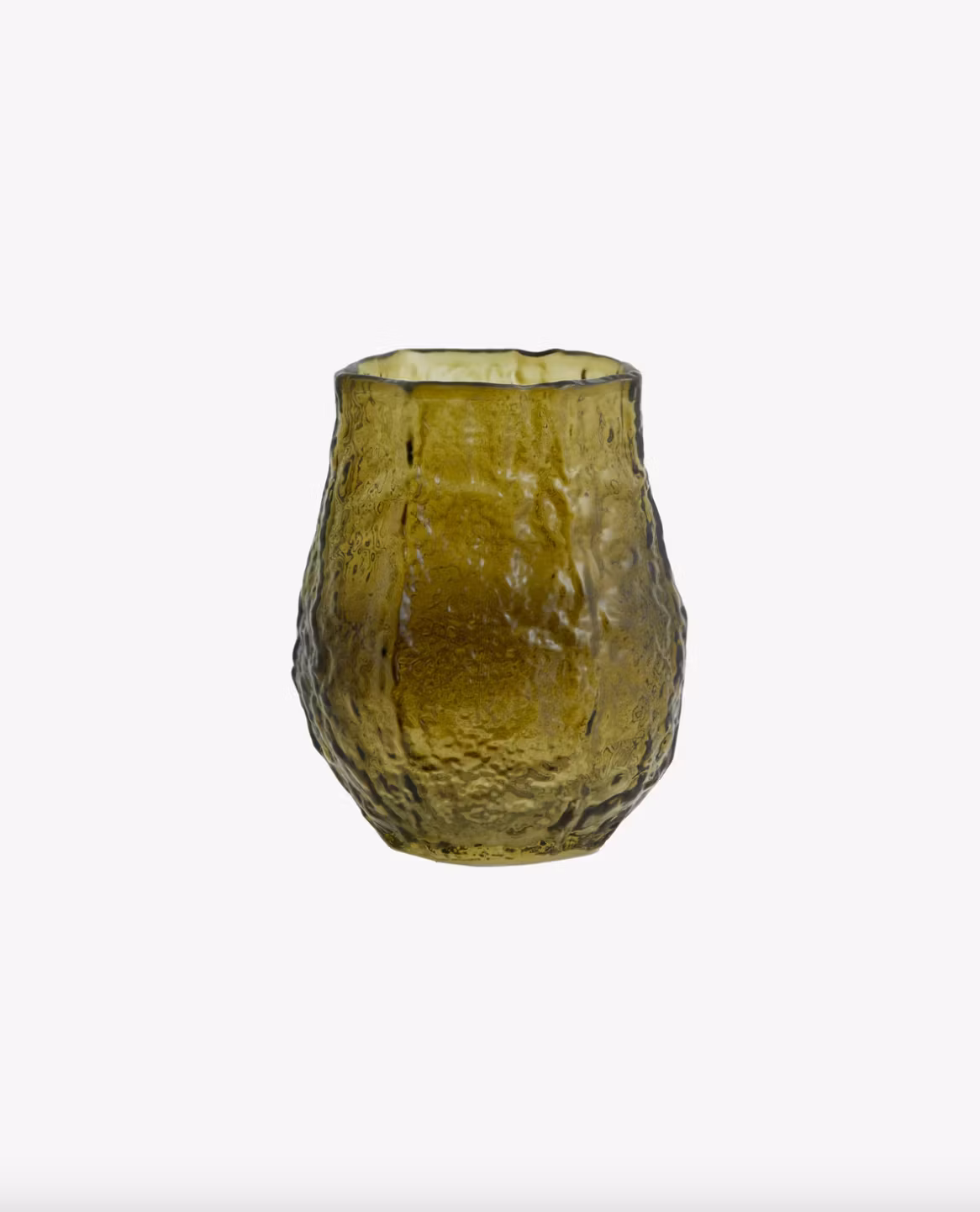 Parry vase, vas i grönt glas med lite bubblig struktur, från Nordal.