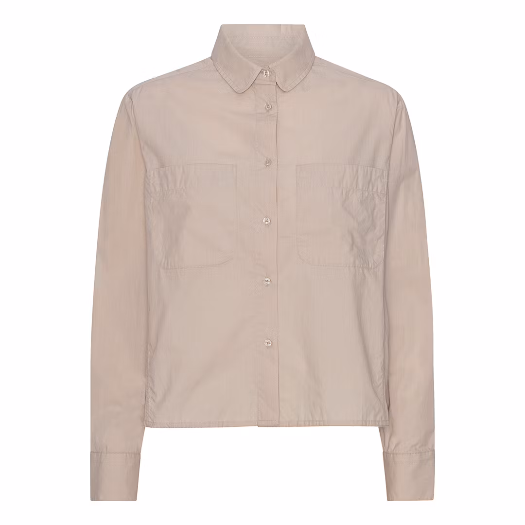 kort skjorta i krispig bomullspoplin, 100% gots organic cotton från Project AJ117