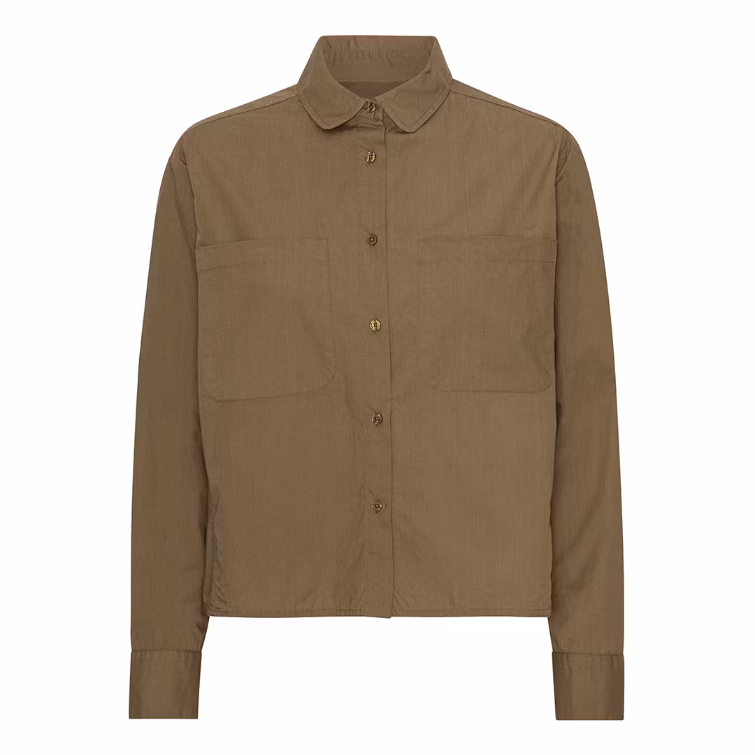 kort skjorta i krispig bomullspoplin, 100% gots organic cotton från Project AJ117