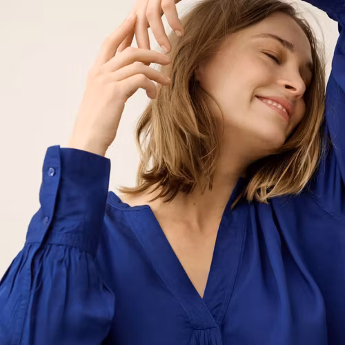 Light Shirt Silky - Deep Blue
