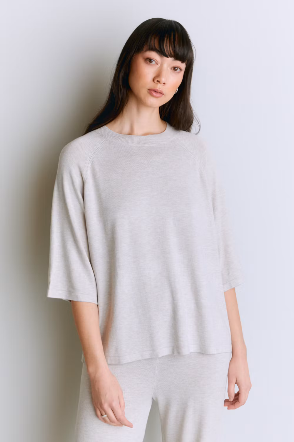 Josefina stickad top i mjukaste bambulyocell med cashmere från Movesgood