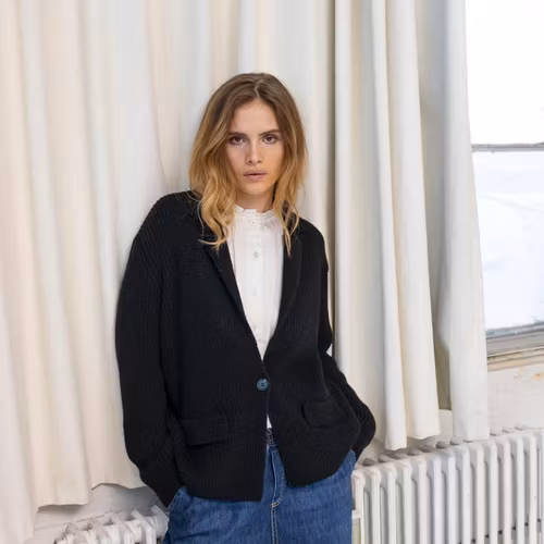 Smith Knit Cardigan - EN kvar - Dark brown strl M!