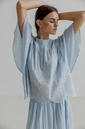 Cleo Blouse Sky