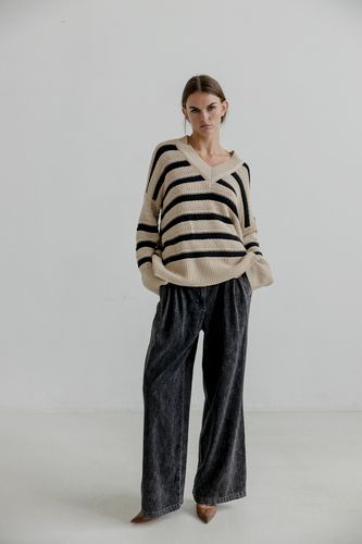 Aida Knit V-neck Chalk