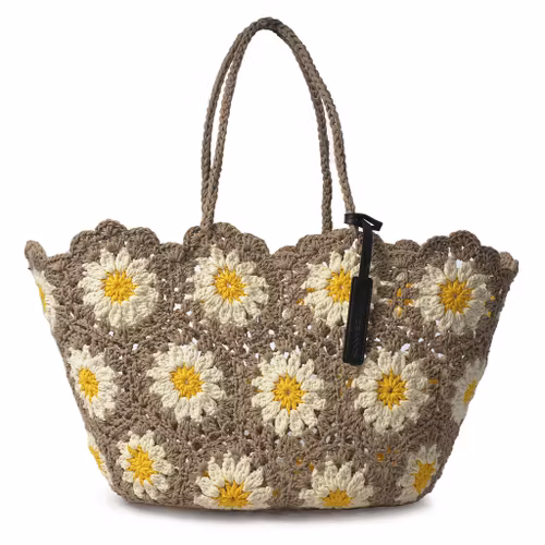 Basket Calendula Crochet Bag - Slutsåld!