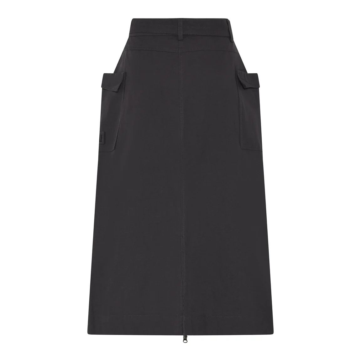 Luz skirt, en rak kjol med sidfickor och blixtlås framtill, samt bälte. Humble by sofie.