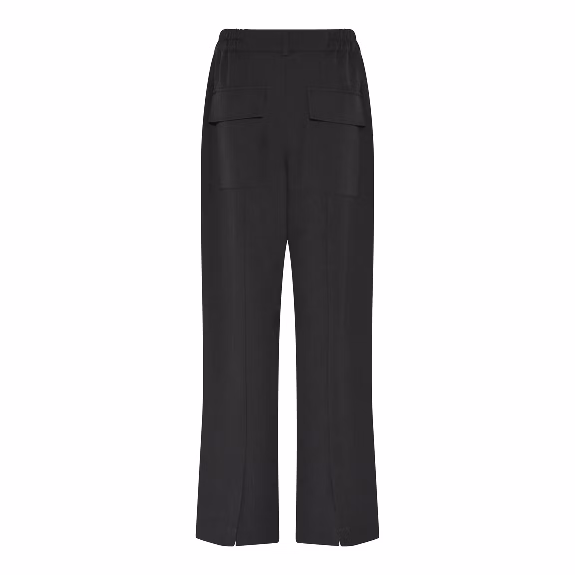 Lindsey pants är en vid kostymbyxa med stora fickor och sprund nedtill, från Humble by Sofie.