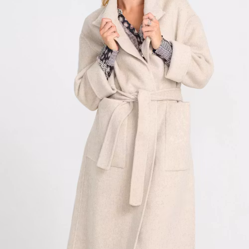 Diaz Long Coat Sand