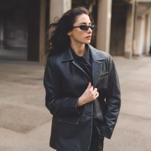 Moon Leather Blazer