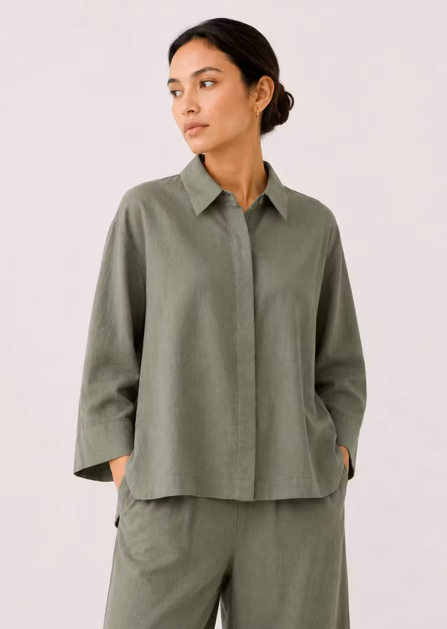 Ally Shirt Soft Khaki