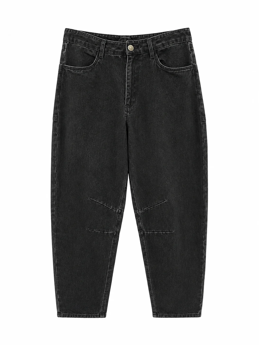 Patcy barrel pants i svart denim från Humble by Sofie.