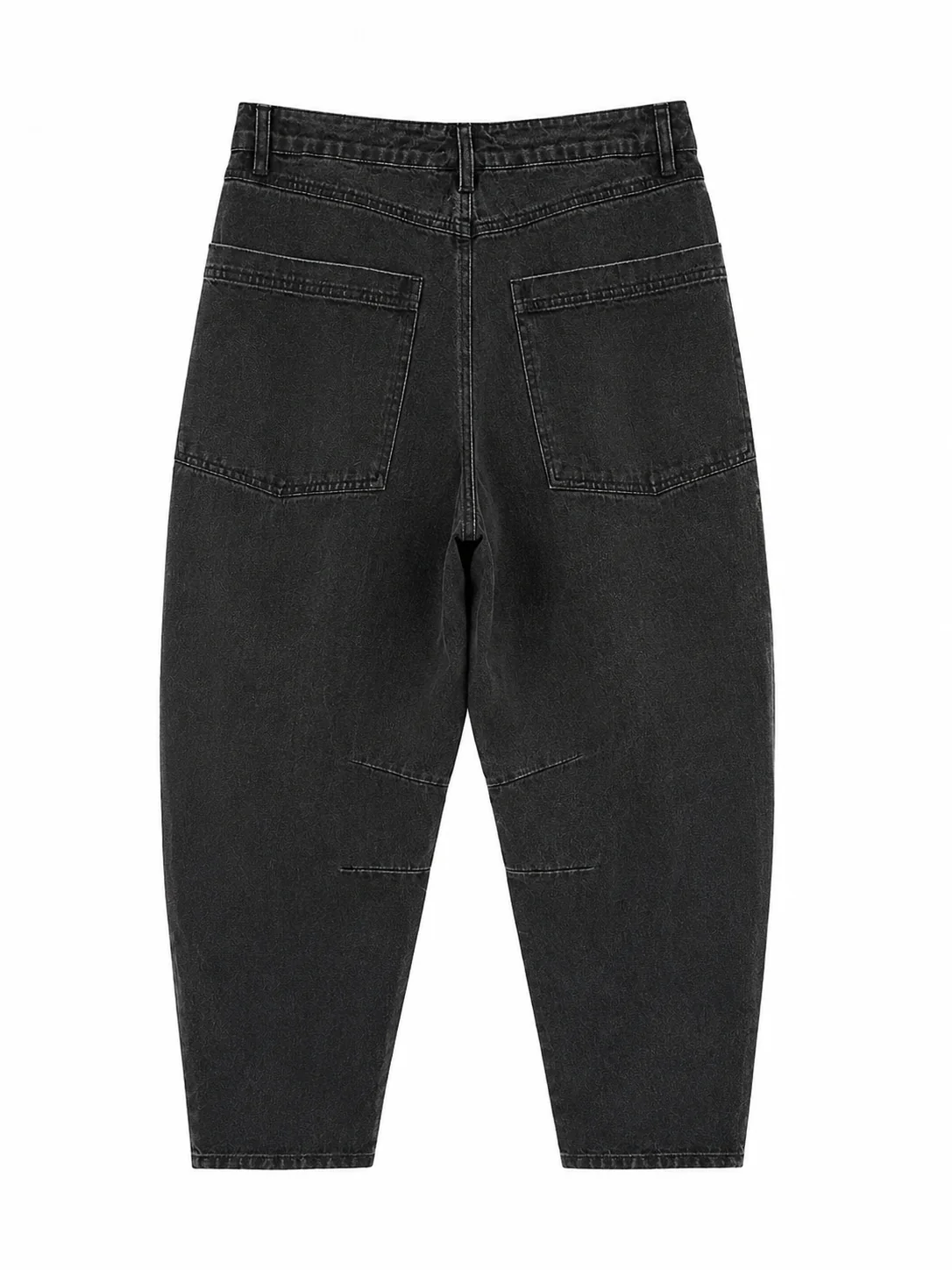 Patcy barrel pants i svart denim från Humble by Sofie.