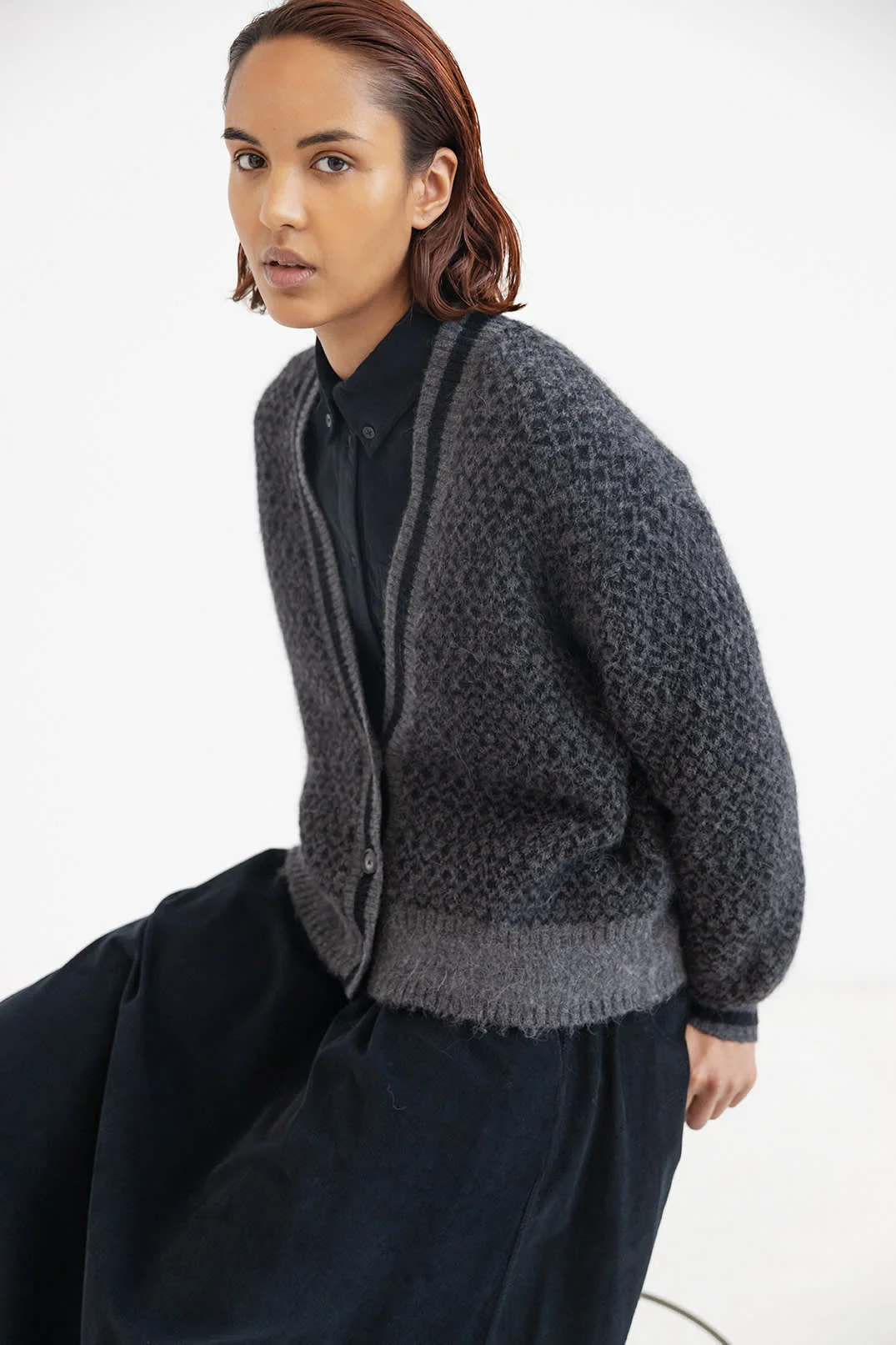 Nellie Cardigan Charcoal