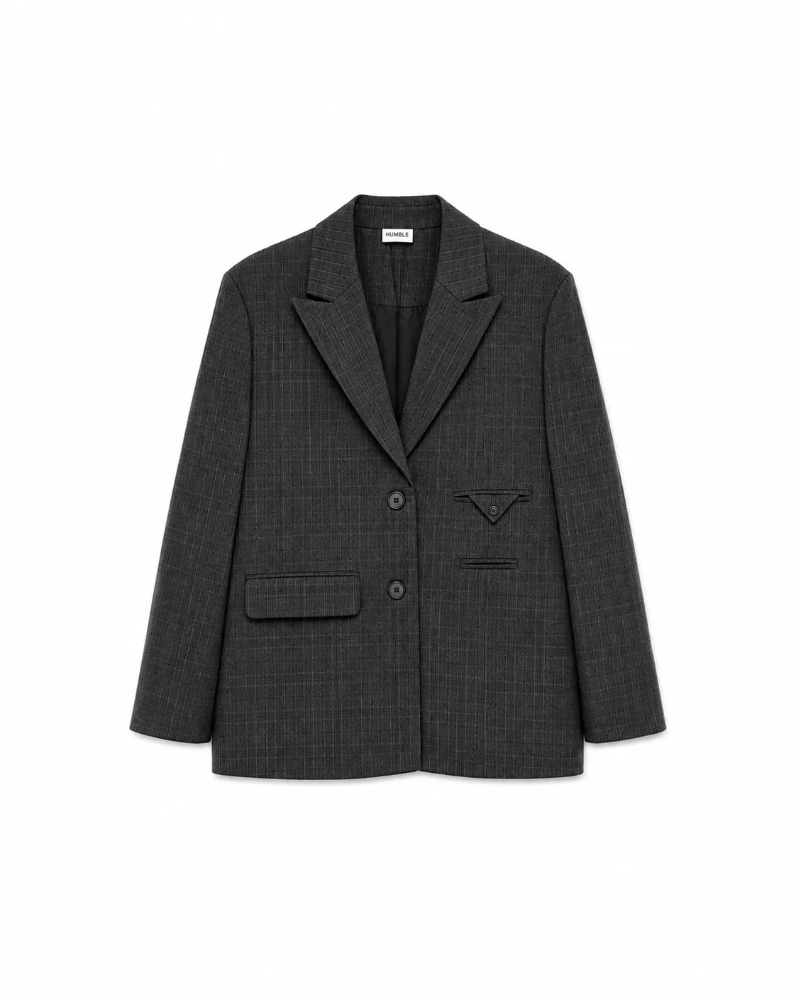 Raw Blazer, grå kavaj från Humble by Sofie.