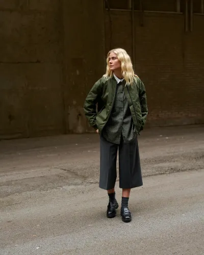 Raw Culotte Pants