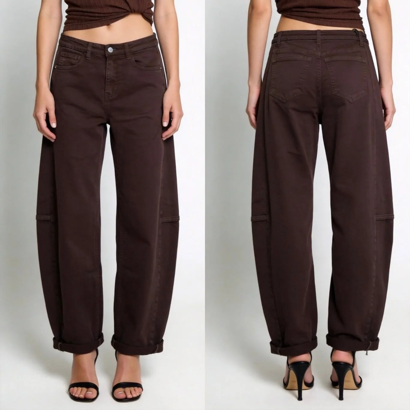 Jude Barrel jeans, byxa i vid modell med stretch och kil i benen. Cabana living.